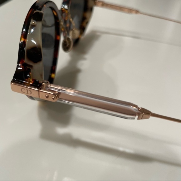 Christian Dior Umbrage Havana Brown Gold Sunglasses - Picture 9 of 12